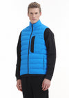 Mavi Regular Fit Dik Yaka Casual Dokuma Spor Yelek