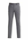 Koyu Gri Düz Dokuma Slim Fit Klasik Pantolon