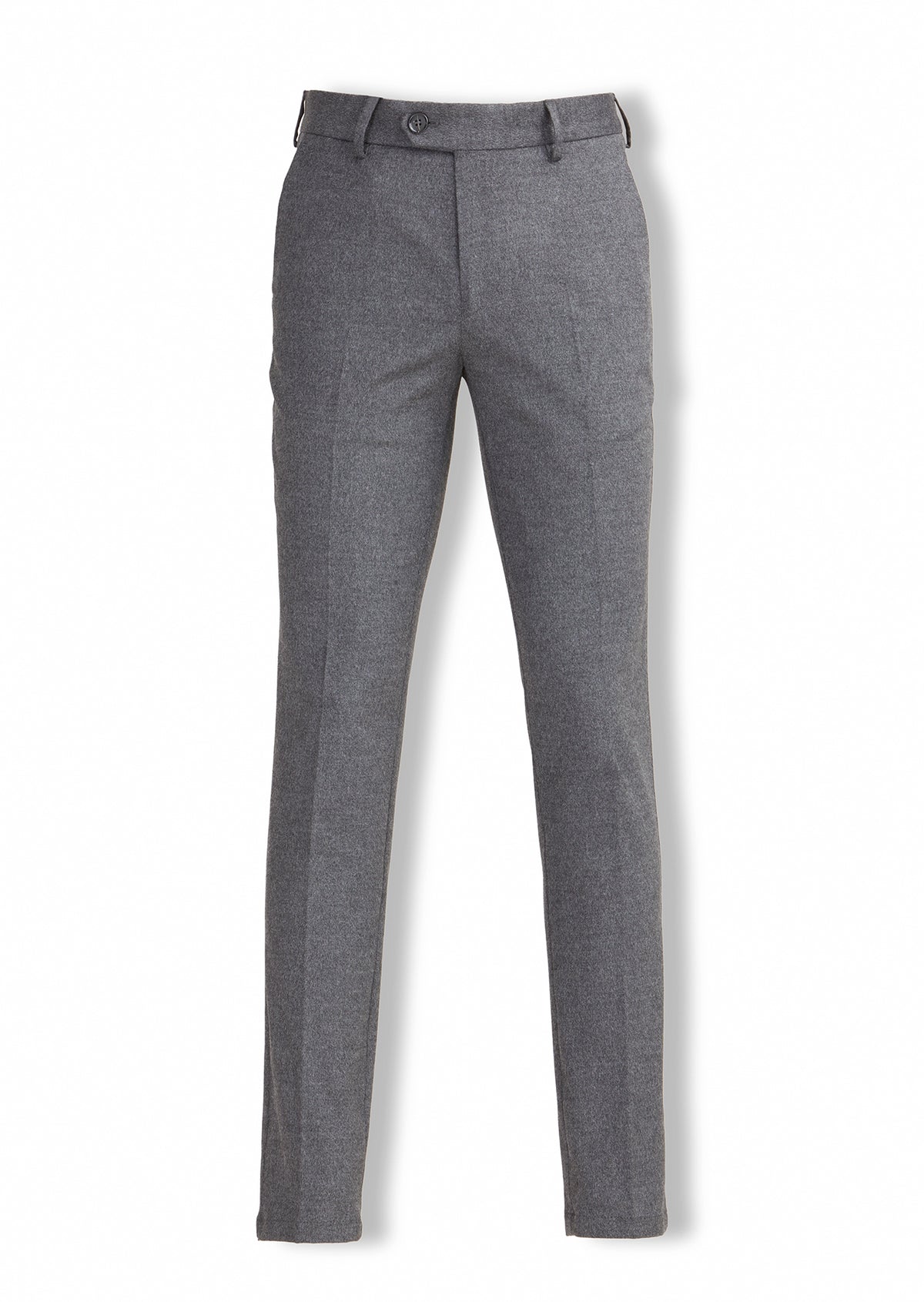 Koyu Gri Düz Dokuma Slim Fit Klasik Pantolon