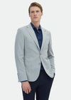 Gri Düz Zeroweight Slim Fit Pamuk Karışımlı Ceket