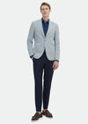 Gri Düz Zeroweight Slim Fit Pamuk Karışımlı Ceket