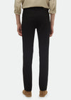 Siyah Düz Örme Slim Fit Casual Pantolon