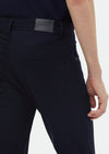 Lacivert Düz Örme Slim Fit Casual Pantolon