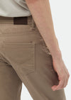 Vizon Düz Dokuma Slim Fit Casual Pamuk Karışımlı Pantolon