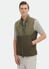 Haki Regular Fit Dik Yaka Casual Dokuma Spor Yelek