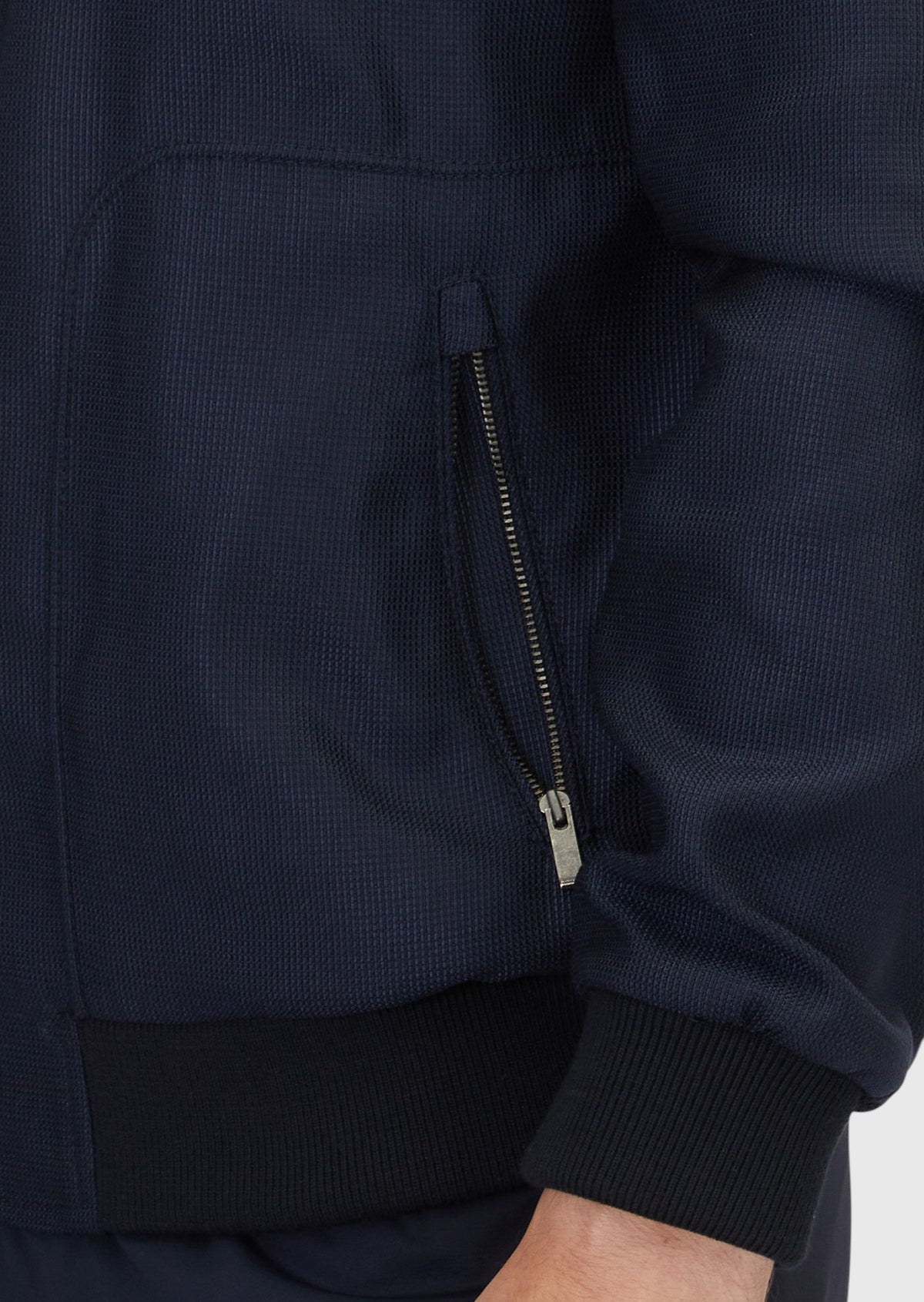 Lacivert Regular Fit Dik Yaka Casual Dokuma Mont