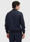 Lacivert Regular Fit Dik Yaka Casual Dokuma Mont