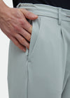 Açık Gri Düz Dokuma Jogging Fit Casual Pantolon