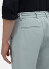 Açık Gri Düz Dokuma Jogging Fit Casual Pantolon