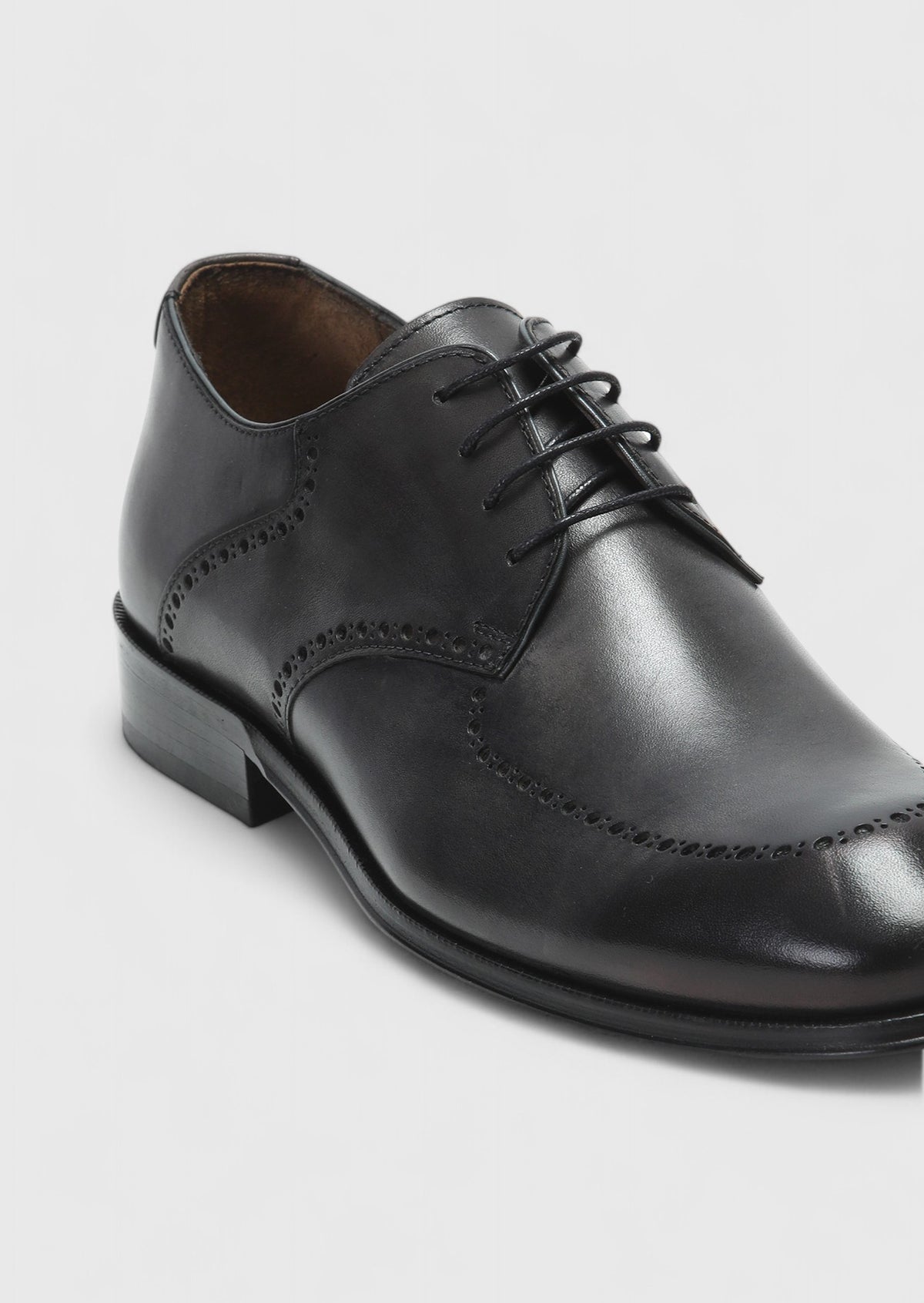 Antrasit Deri Klasik Ayakkabı
