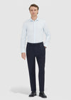 Açık Mavi Düz Slim Fit Uzun Dokuma Klasik %100 Pamuk Gömlek