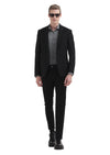 Siyah Düz Zeroweight Slim Fit %100 Yün Ceket