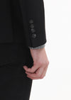 Siyah Düz Zeroweight Slim Fit %100 Yün Ceket