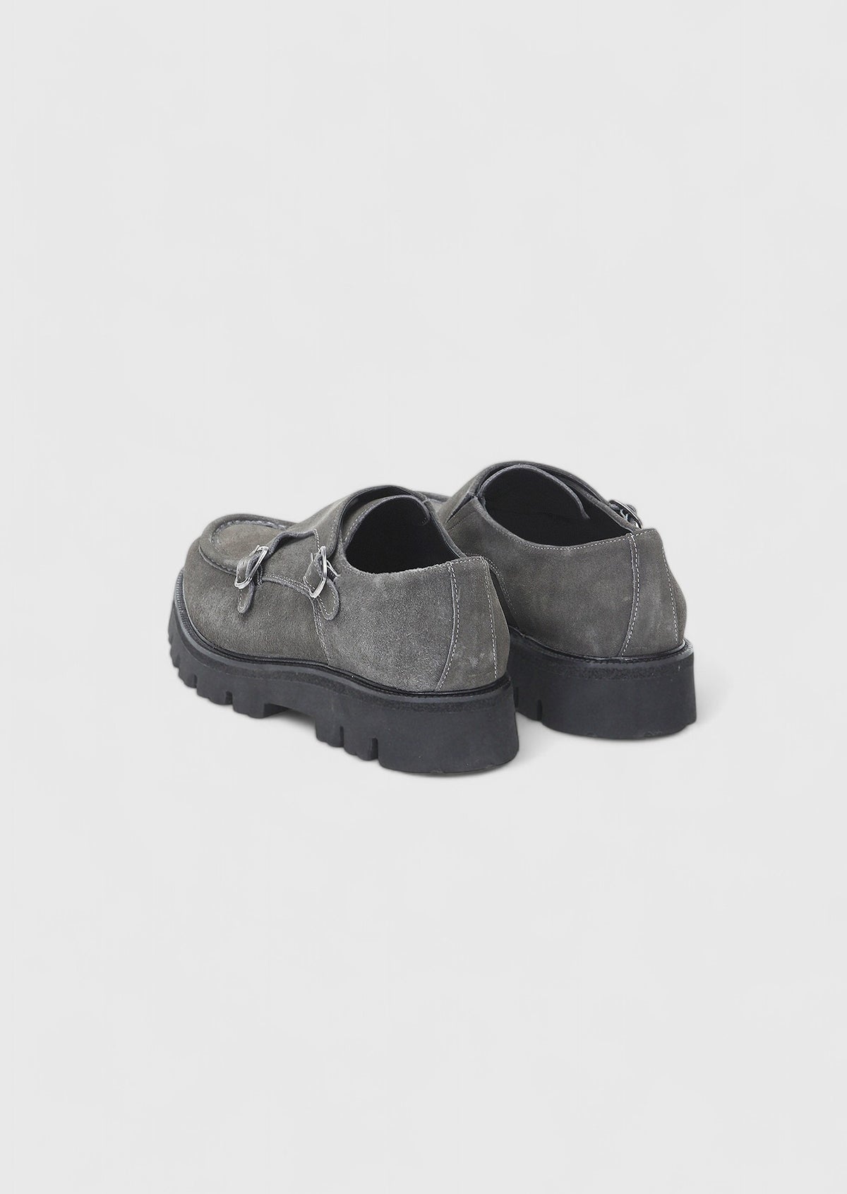 Koyu Gri Deri Casual Loafer