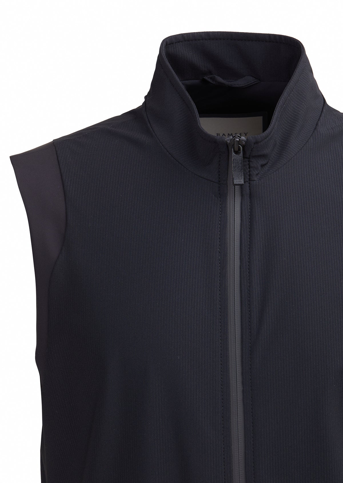 Siyah Regular Fit Dik Yaka Casual Örme Spor Yelek