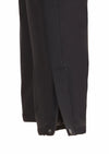 Siyah Düz Dokuma Regular Fit Casual Pantolon