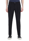 Siyah Mikro Comfort Fit Örme Takım Elbise