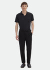 Siyah Düz Dokuma Regular Fit Casual Pantolon