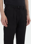 Siyah Düz Dokuma Regular Fit Casual Pantolon