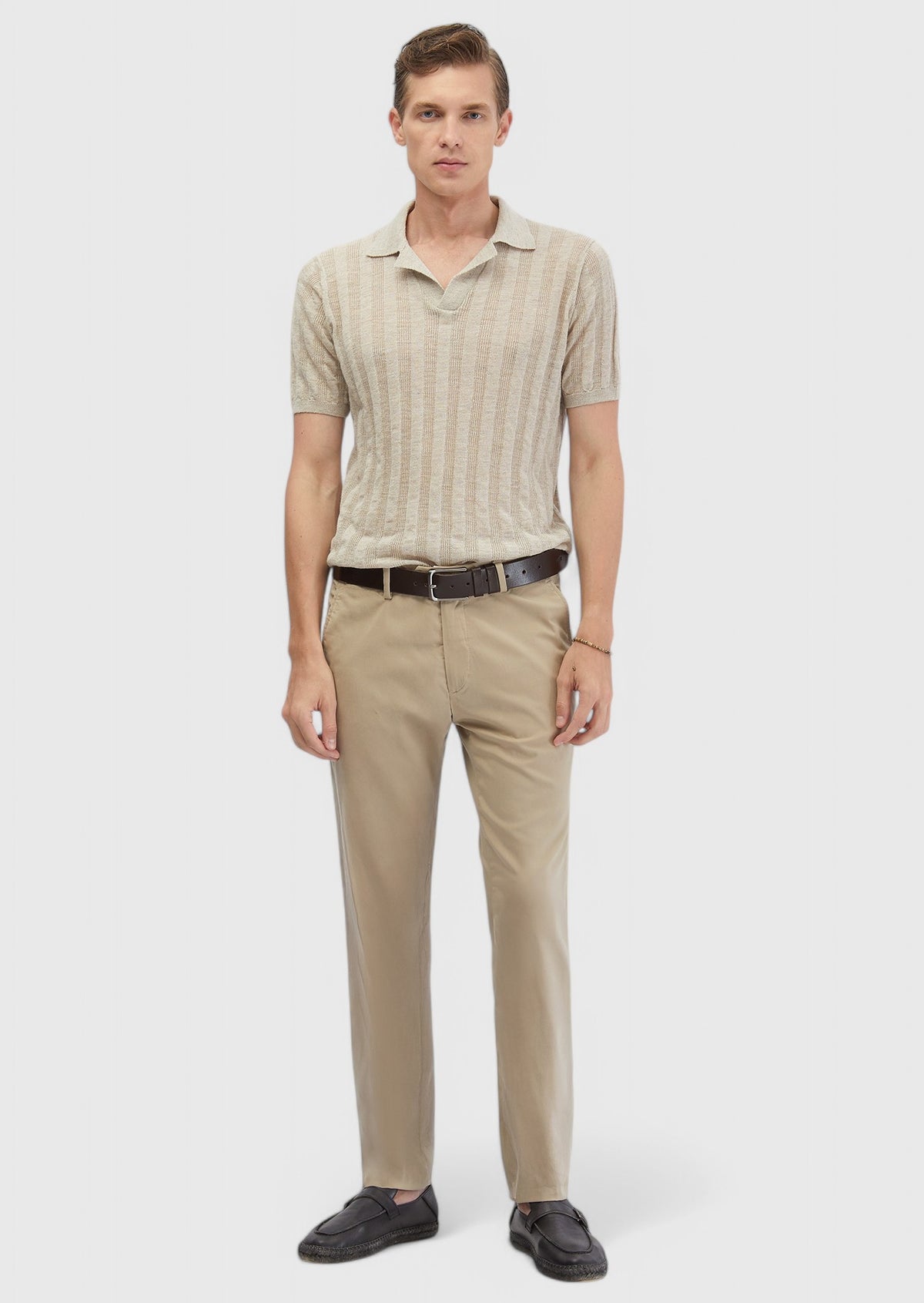 Mink Weaving Regular Fit Casual Trousers