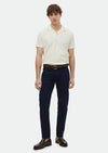 Lacivert Düz Regular Fit Denim Pamuk Karışımlı Pantolon