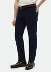 Lacivert Düz Regular Fit Denim Pamuk Karışımlı Pantolon