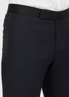 Lacivert Düz Thin&taller Slim Fit Kruvaze Yaka Dokuma Smokin Takım Elbise