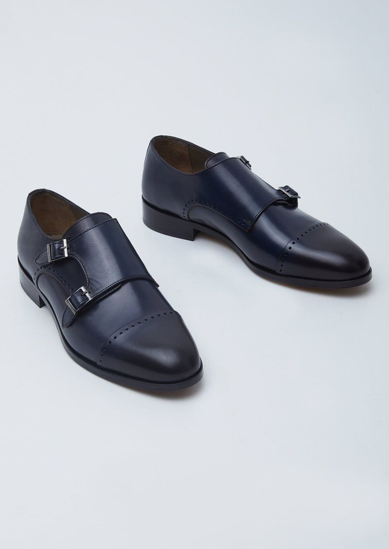 Lacivert Deri Klasik Loafer
