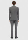 Gri Desenli Zeroweight Slim Fit %100 Yün Takım Elbise
