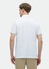 Beyaz Düz Polo Yaka %100 Pamuk T-Shirt