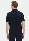 Lacivert Jakarlı Polo Yaka %100 Pamuk T-Shirt