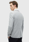 Açık Gri Düz Shirt Shoulder Slim Fit Yün Karışımlı Ceket