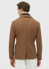 Deve Tüyü Düz Shirt Shoulder Slim Fit Yün Karışımlı Ceket