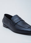 Lacivert Deri Klasik Loafer