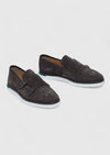 Kahverengi Süet Casual Loafer