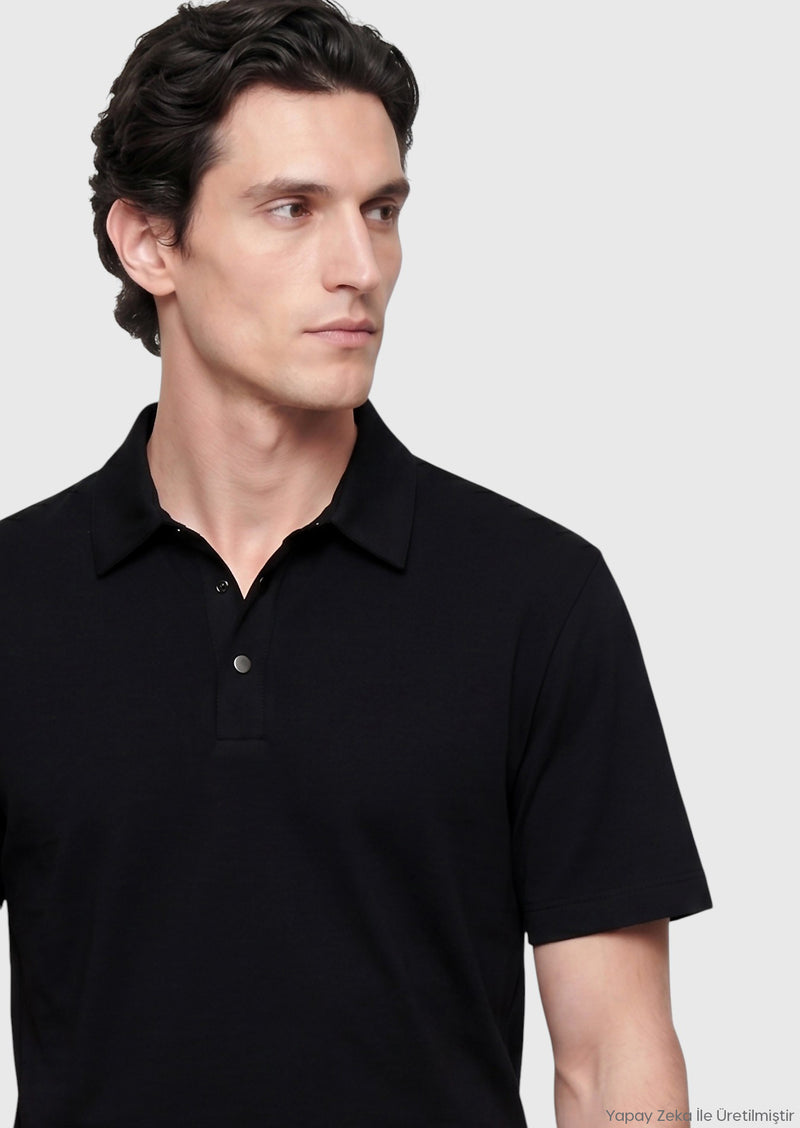 Siyah Düz T-Shirt