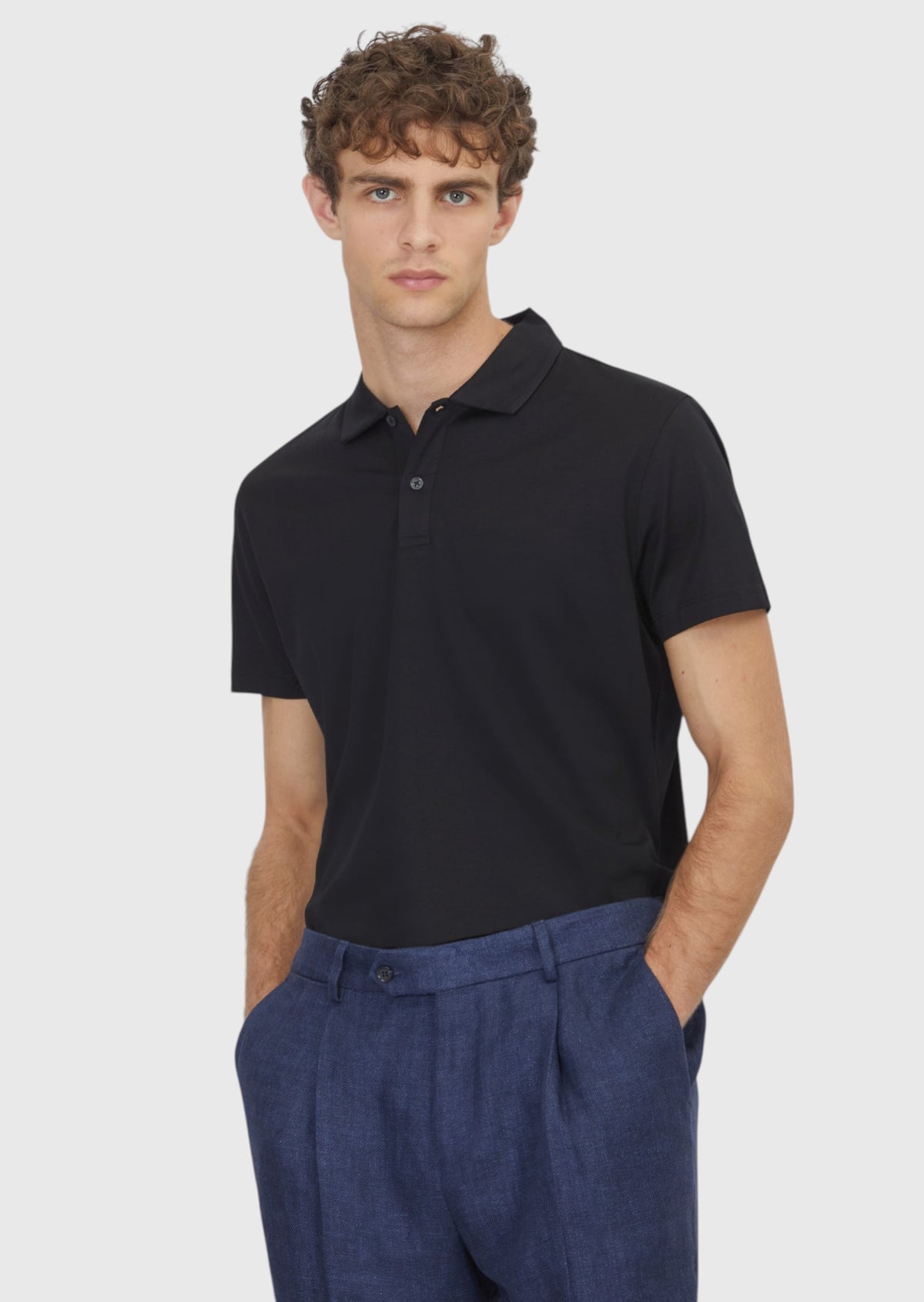 Siyah Düz %100 Pamuk T-Shirt