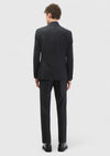 Antrasit Çizgili Zeroweight Slim Fit %100 Yün Takım Elbise