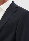 Lacivert Düz Modern Fit %100 Yün Takım Elbise