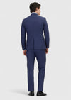 Açık Lacivert Desenli Zeroweight Slim Fit %100 Yün Takım Elbise