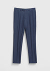 Açık Lacivert Desenli Zeroweight Slim Fit %100 Yün Takım Elbise