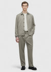 Bej Düz Comfort Fit %100 Yün Takım Elbise