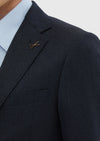 Lacivert Desenli Zeroweight Slim Fit %100 Yün Takım Elbise