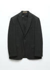 Haki Desenli Regular Fit %100 Yün Ceket
