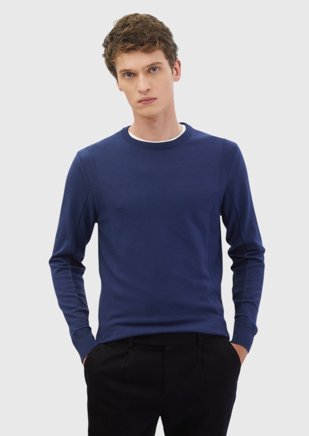 Indigo Knitwear Sweatshirt