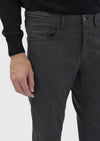 Antrasit Düz Dokuma Slim Fit Casual Pamuk Karışımlı Pantolon