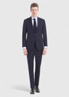 Lacivert Düz Thin&taller Slim Fit %100 Yün Takım Elbise