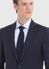 Lacivert Düz Thin&taller Slim Fit %100 Yün Takım Elbise