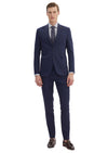 Lacivert Düz Zeroweight Slim Fit Yün Karışımlı Takım Elbise