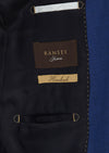 Lacivert Kareli Regular Fit %100 Yün Takım Elbise